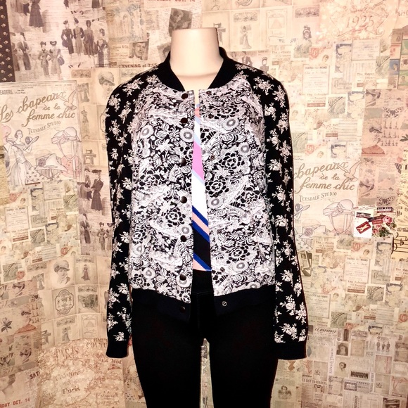 Free People Floral Print Bomber Jacket - Picture 6 of 8